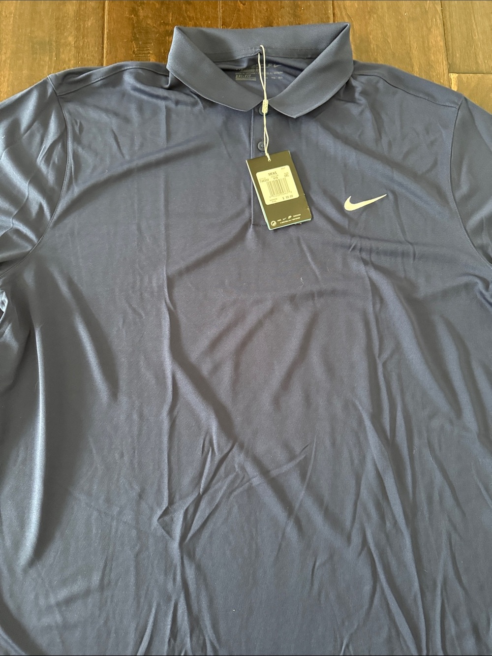 NWT Nike Golf Men’s Navy Short-Sleeve Dri-FIT Polo! Size 2XL - Picture 5 of 7